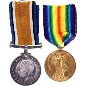 Great Britain 2 Awards by One Man 1914 - 1920