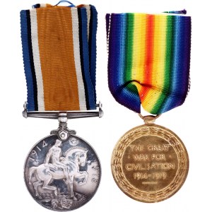 Great Britain 2 Awards by One Man 1914 - 1920