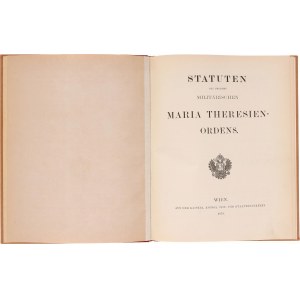 Austria Statute of the Order of Maria Theresa 1878 - 1910