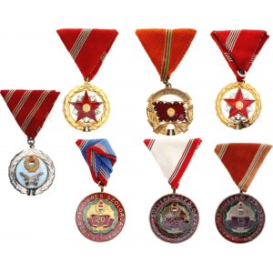 Hungary Lot of 7 Medals 1960 - 1980