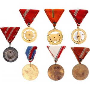 Hungary Lot of 7 Medals 1960 - 1980