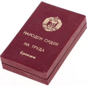 Bulgaria Box for Order of Labor III Class 20 -th Century