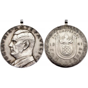 Croatia Ante Pavelic Bravery Silver Medal 1941