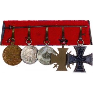 German States Prussia Bar of 5 Medals 1914