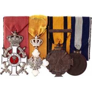 Greece Bar with 4 Orders & Medals 20 -th Century