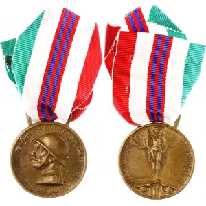 Italy Sardinia & Kingdom of Italy Italian-Austrian War Medal 1919