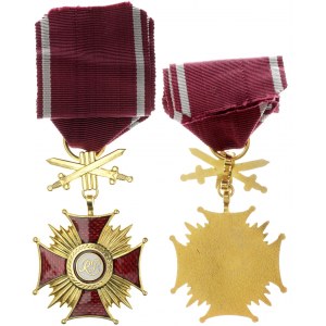 Poland Gold Cross of Merit I Class with Swords Type IIa 1989