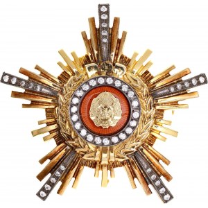 Romania Republic Order of The Star of The People’s Republic I Class II Type in Gold and Diamonds 1965 - 1989 R4