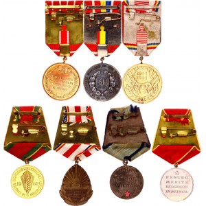 Romania Lot of 7 Medals 1960 - 1980