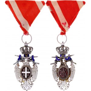 Serbia Order of the White Eagle Knight Cross V Class with Swords 1883