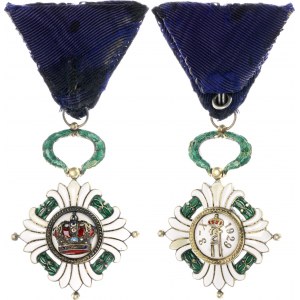 Serbia Order of the Yugoslav Crown IV Class Officer Cross 1930