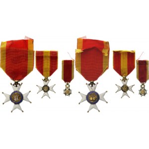Spain Military Order of San Fernando I Class Gold Cross for Officers with Miniatures 1811 - 1815