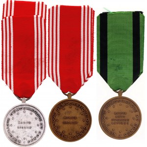 Congo Democratic Republic Lot of 3 Merits Medals 1970 - 1980