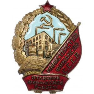 Russia - USSR Badge Excellence in Financial Work Ministry of Finance of the USSR 1946