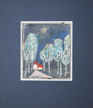 Eugeniusz TUKAN-WOLSKI (1928-2014), Pejzaż wiejski