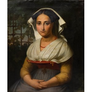 Paul Emil Jacobs (1802 Gotha - 1866 ibid.), Portrait of Vittoria Caldoni