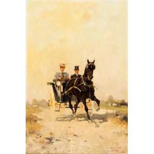 Alfredo Tominz (1854 - 1936), Carriage ride