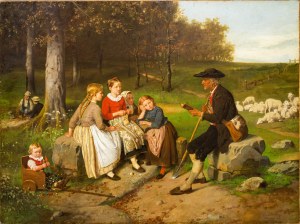 Hubert Salentin (1822 Zülpich - 1910 Düsseldorf), The story-telling shepherd