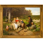 Hubert Salentin (1822 Zülpich - 1910 Düsseldorf), The story-telling shepherd