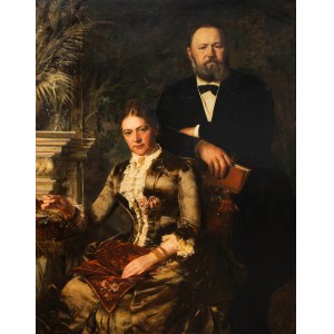 Hugo Crola (1841 Ilsenburg - 1910 Blankenburg im Harz), Portrait of a wealthy married couple