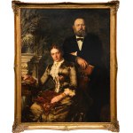 Hugo Crola (1841 Ilsenburg - 1910 Blankenburg im Harz), Portrait of a wealthy married couple