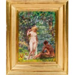 Julius Seyler (1873 Munich - 1955 ibid.), Two female nudes in the forest