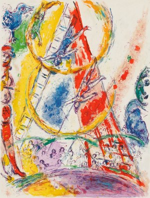 Marc Chagall (1887 Witebsk - 1985 Paul de Vence) (F), Sheet 35 from the series 'Le Cirque'