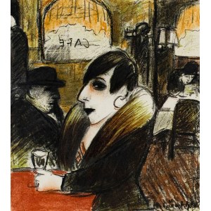 Herta Günther (1934 Dresden - 2018 ibid.) (F), Café in the New Town
