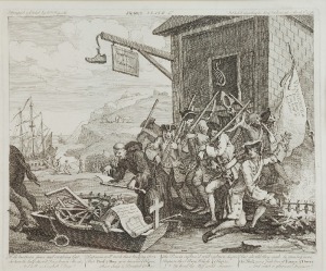 William HOGARTH (1697-1764), Z cyklu: „Inwazja”