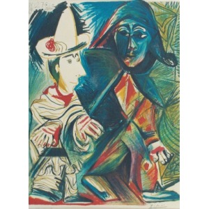 Pablo PICASSO (1881-1973) -według, Arlekin