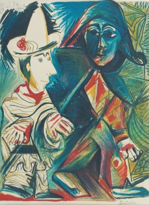 Pablo PICASSO (1881-1973) -według, Arlekin