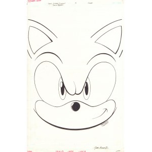 Sonic Super Digest #5, okładka - oryginalna plansza komiksowa