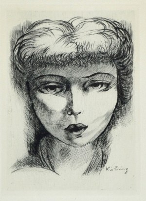 Mojżesz (Moïse) Kisling (1891-1953) według, Portret Monique Garbarovitz-Artur, 1948 r.
