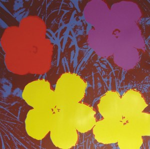 Andy Warhol (1928-1987) według. Kwiaty 11.71, serigrafia, lata 90 XX w. reedycja serigrafii z 1964 r.