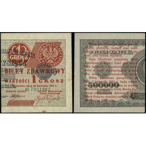 Polska, bilet zdawkowy - 1 grosz, 28.04.1924