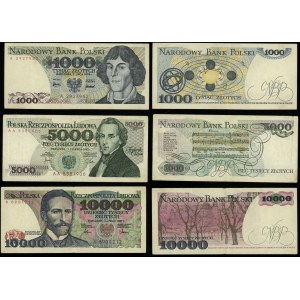 Polen, Satz von 3 Banknoten, 1975-1987
