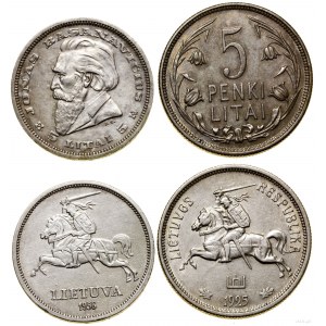 Litwa, 2 x 5 litów, 1925 i 1936