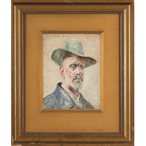 Jacek Malczewski (1854-1929), Autoportrét v klobúku, 1925