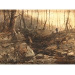 Roman Kochanowski (1857-1945), By the forest stream