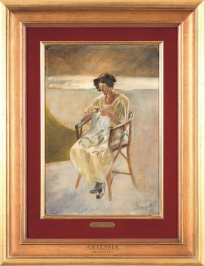 Jacek Malczewski (1854-1929), Portret Pani M., 1922