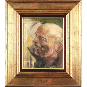 Jacek Malczewski (1854-1929), Hlava starého muže - studie k obrazu Grosz czynszowy (Půjčovna peněz), 1908