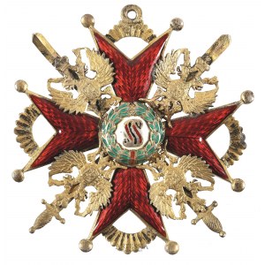 Goldschmied unerkannt, St. Petersburg, k. u. k. Stanislausorden 1. Klasse mit Schwertern - sekundär? 1908-1917