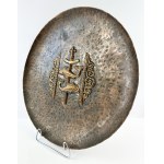 Nowakowski - Bieluk, Sopot, Polish Ocean Lines Gdynia copper platter