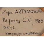 Zofia Artymowska (1923 Krakov - 2000 Varšava), Poliformy CXI, 1985