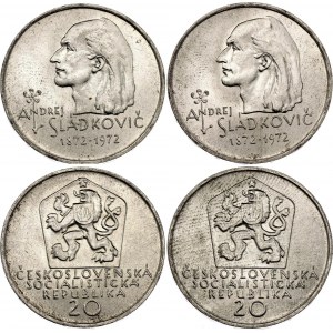 Czechoslovakia 2 x 20 Korun 1972