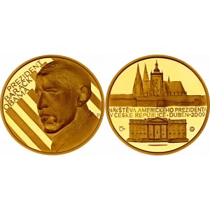 Czech Republic Gold Medal President Barack Obama 2009 Proof