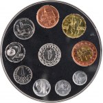 Czech Republic Annual Set of 9 Coins & Jeton 1994