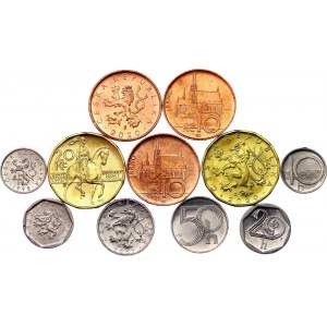 Czech Republic Lot of 11 Coins 1994 - 2020
