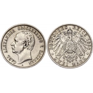 Germany - Empire Saxe-Weimar-Eisenach 2 Mark 1898 A