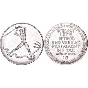 Germany - Weimar Republic Campaign Token NSDAP 1932
